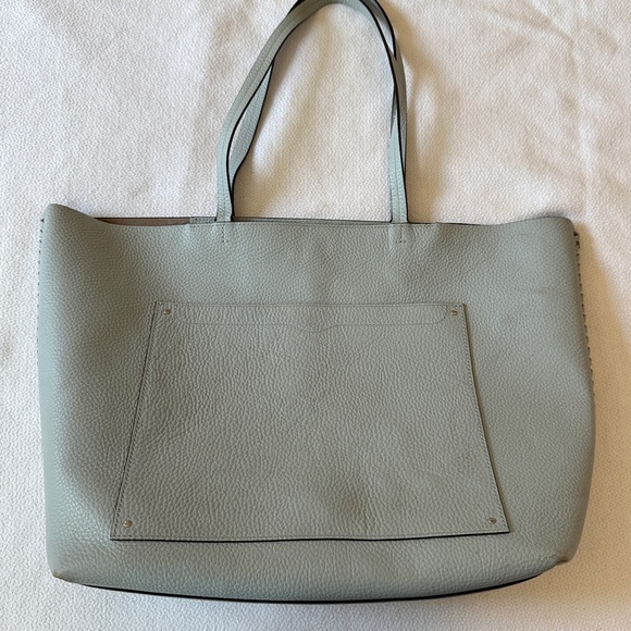 Rebecca Minkoff Panama Leather Tote Light Blue - Picture 1 of 15